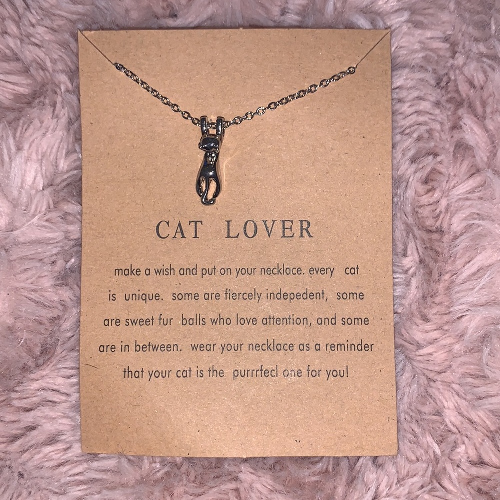 Cute Cat Animal Necklace 😻 gold and silver